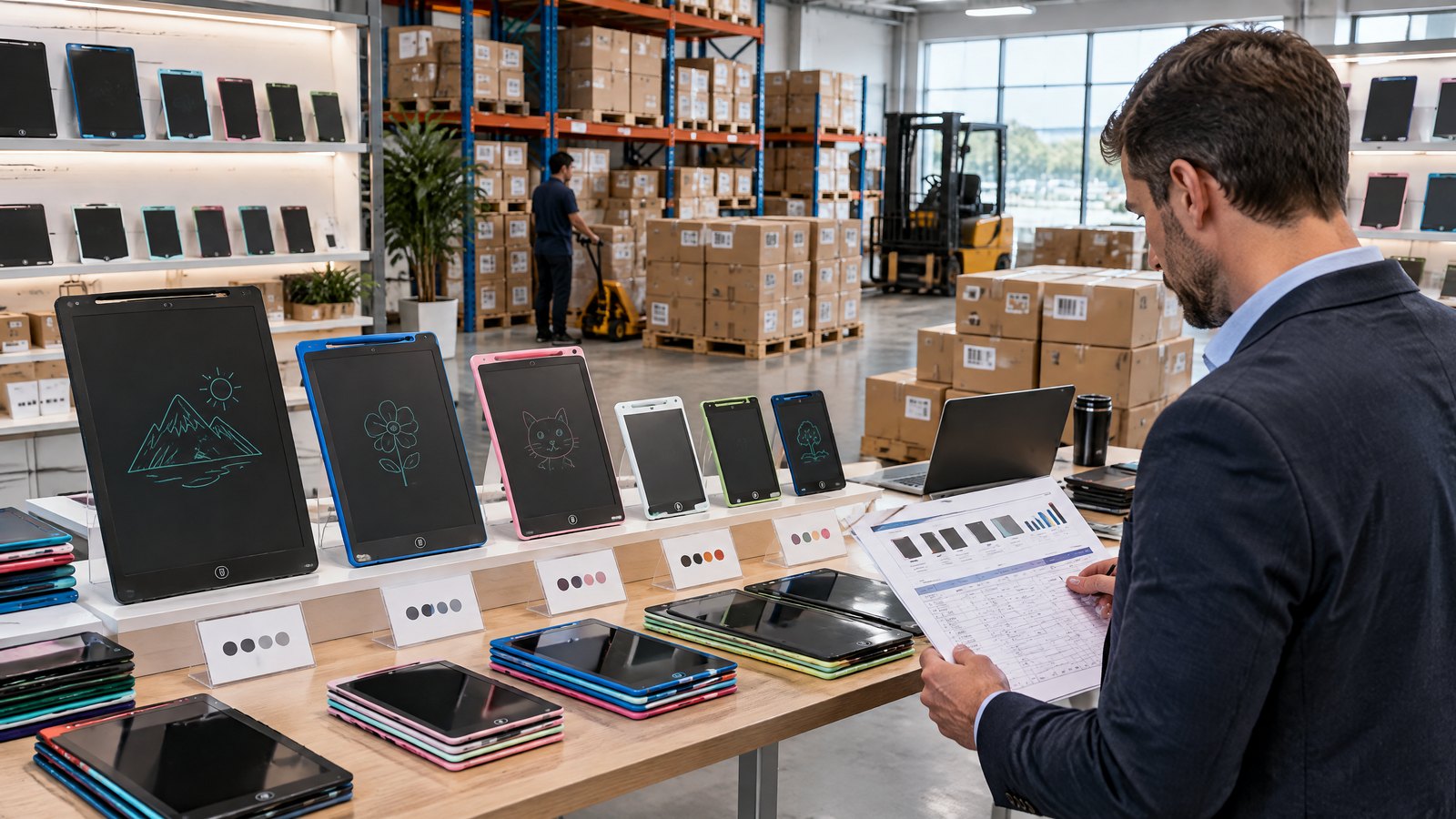 How Should Distributors Build an LCD Writing Tablet Product Range? SKU, Margin, and Inventory Guide editorial cover for LcdWritingTablet B2B buyers.