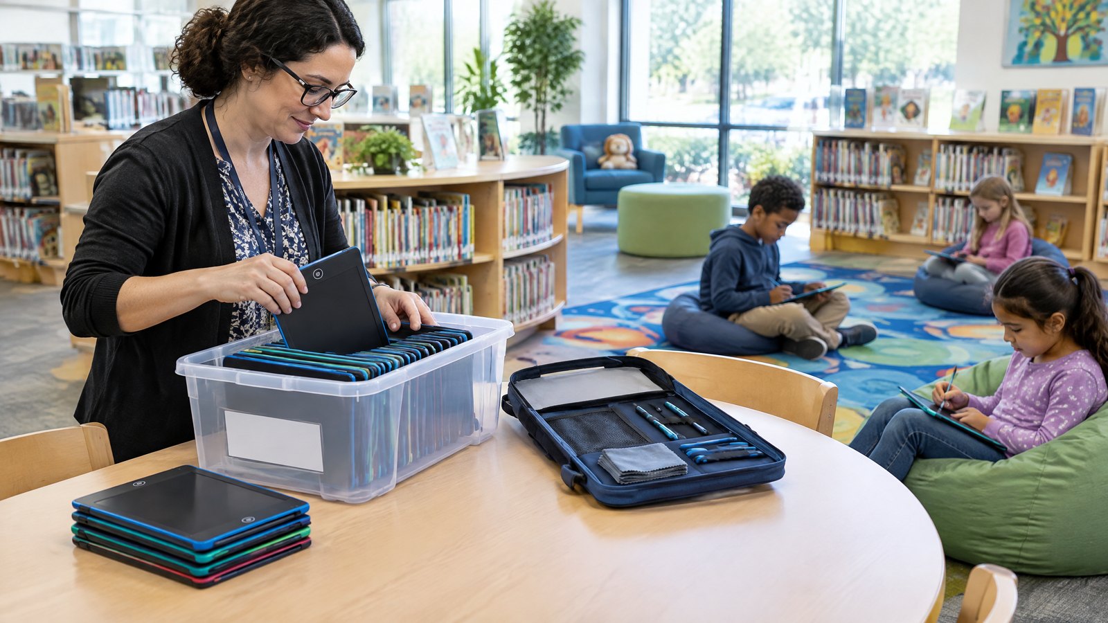 LCD Writing Tablets for Libraries and Community Learning: Lending, Storage, and Program Planning editorial cover for LcdWritingTablet B2B buyers.