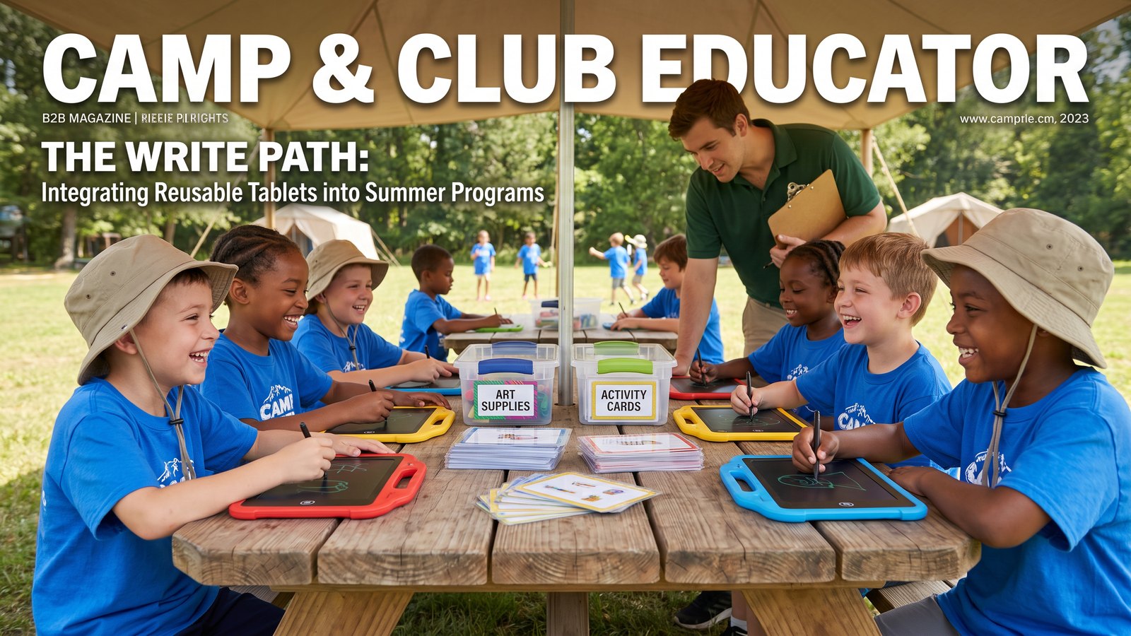 LCD Writing Tablets for Summer Camps and Holiday Clubs: Activity Planning and Bulk Procurement editorial cover for LcdWritingTablet B2B buyers.