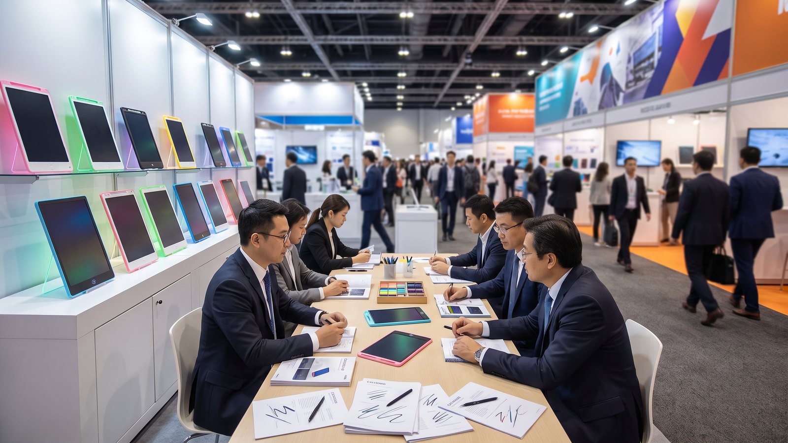 LCD Writing Tablets for Toy Fairs and Trade Shows: Sample Kit and Lead Follow-Up Guide editorial cover for LcdWritingTablet B2B buyers.